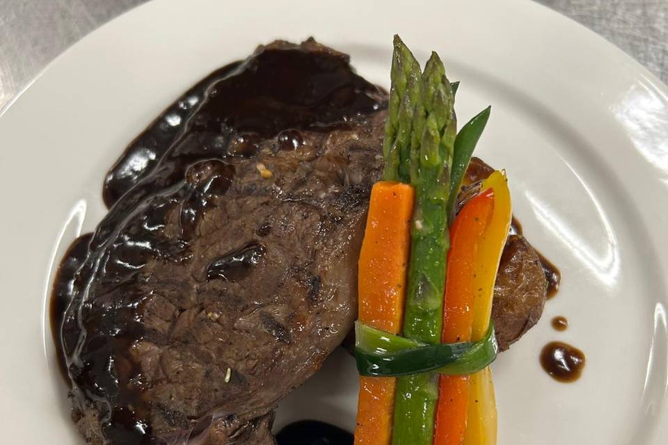 Beef Rib Eye Plated