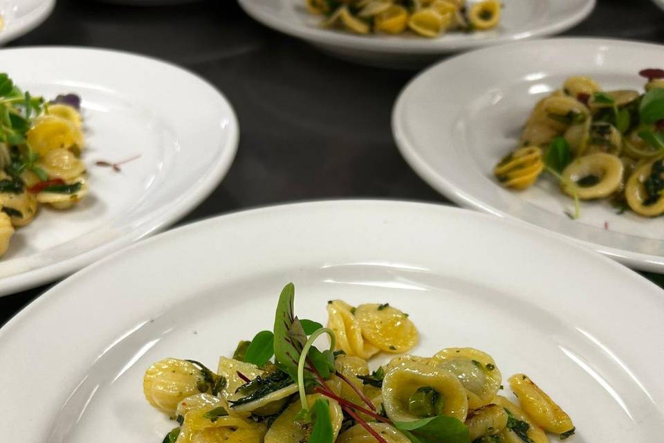 Plated Orrechiette