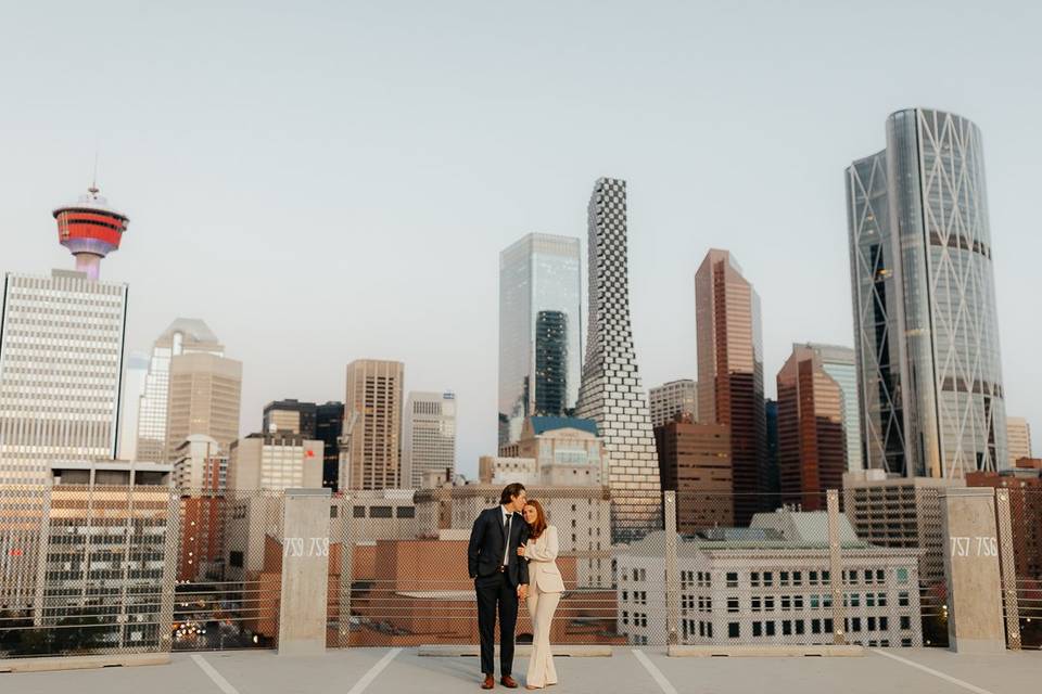 Downtown Calgary engagement