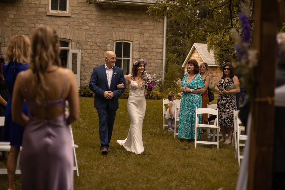 Walking down the aisle