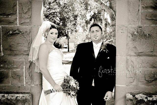 Bentley, Alberta wedding couple