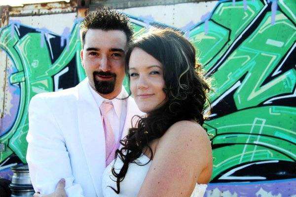 Calgary, Alberta bride and groom