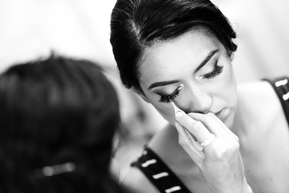 Professional bridal make-up