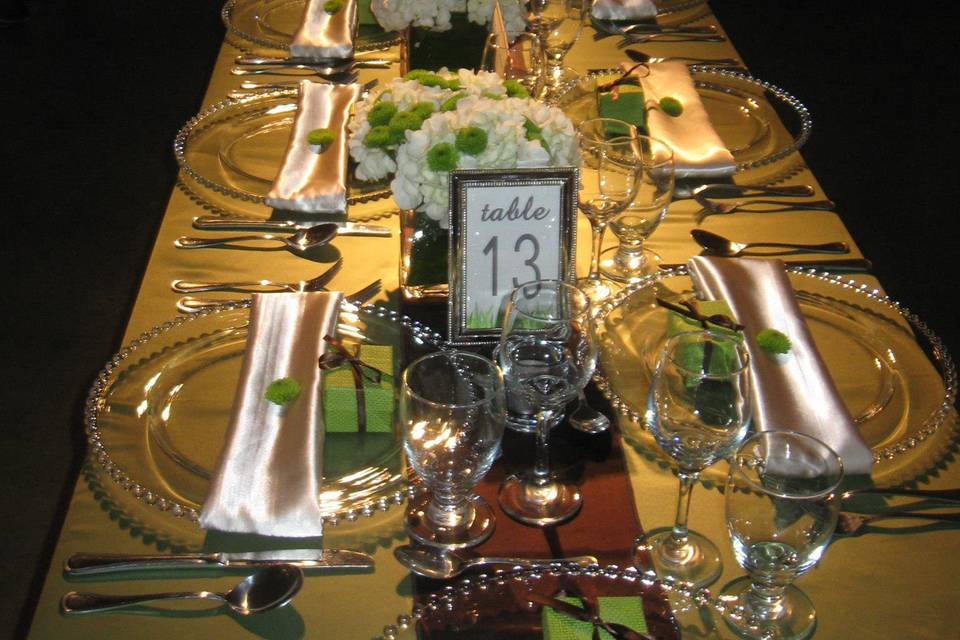 Table 13 reception dinner