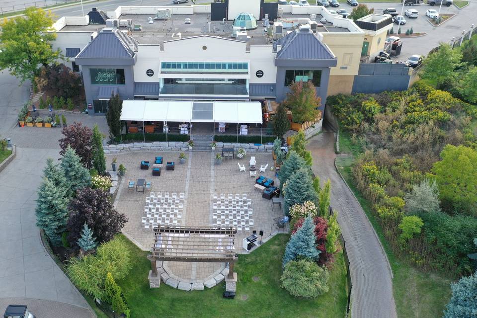 Drone View of Patio
