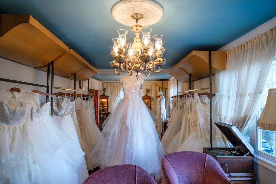 Inside MCB bridal boutique