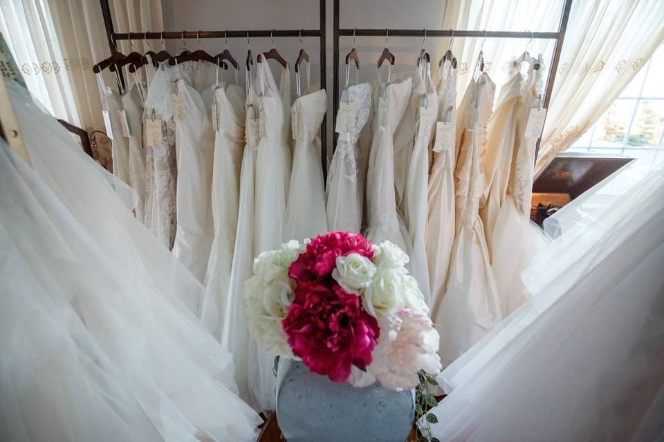 Inside MCB bridal boutique