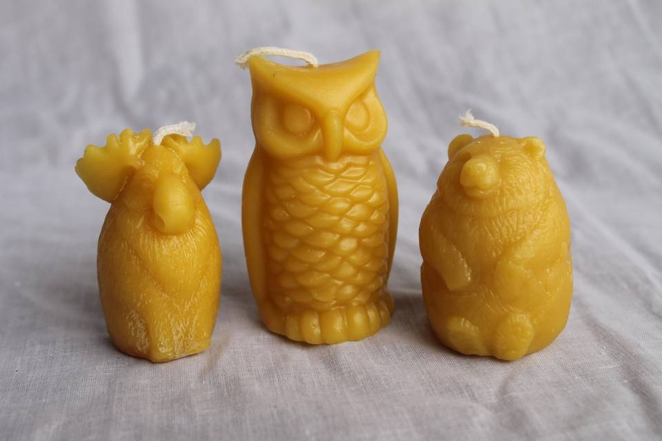 100% Beeswax Animal Votive