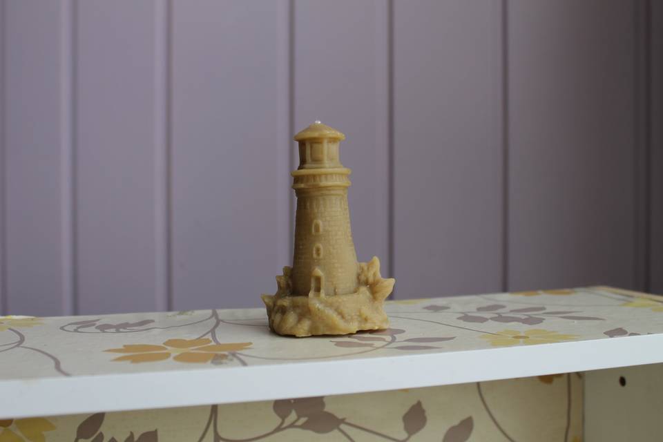 100% Beeswax Light House