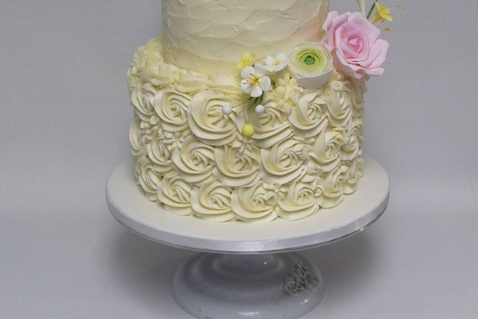 Rosette textured buttercream