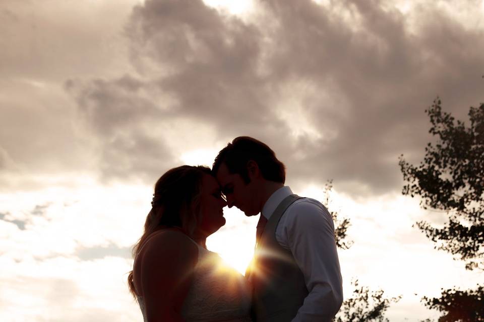 Sunset engagement session