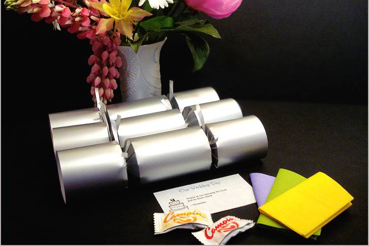 Filled Silver Wedding Crackers