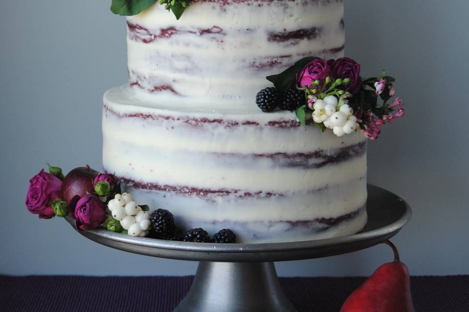 Naked red velvet cake