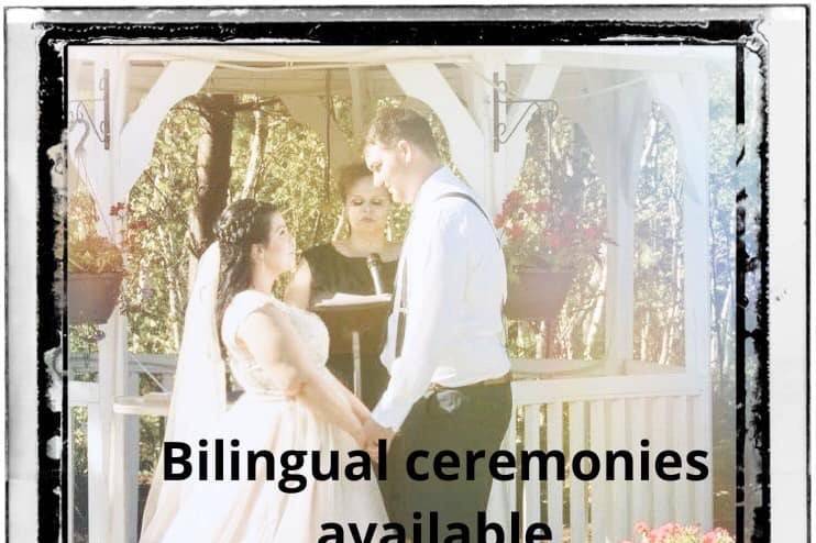 Bilingual Ceremonies Available