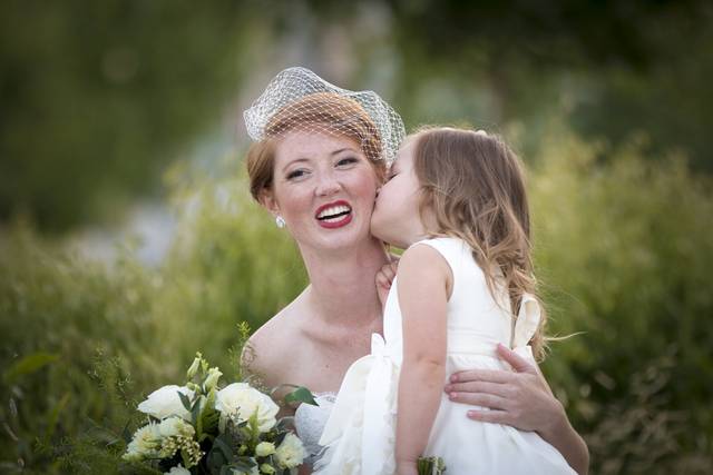 Bride and niece