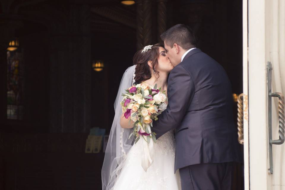 Kiss after ceremony