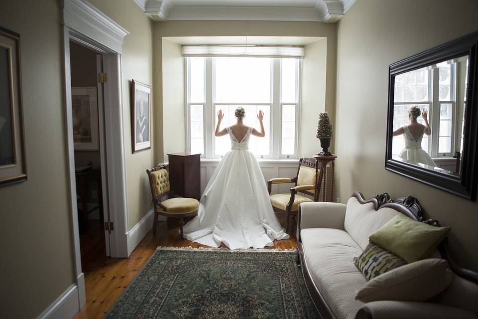 Bride and dress