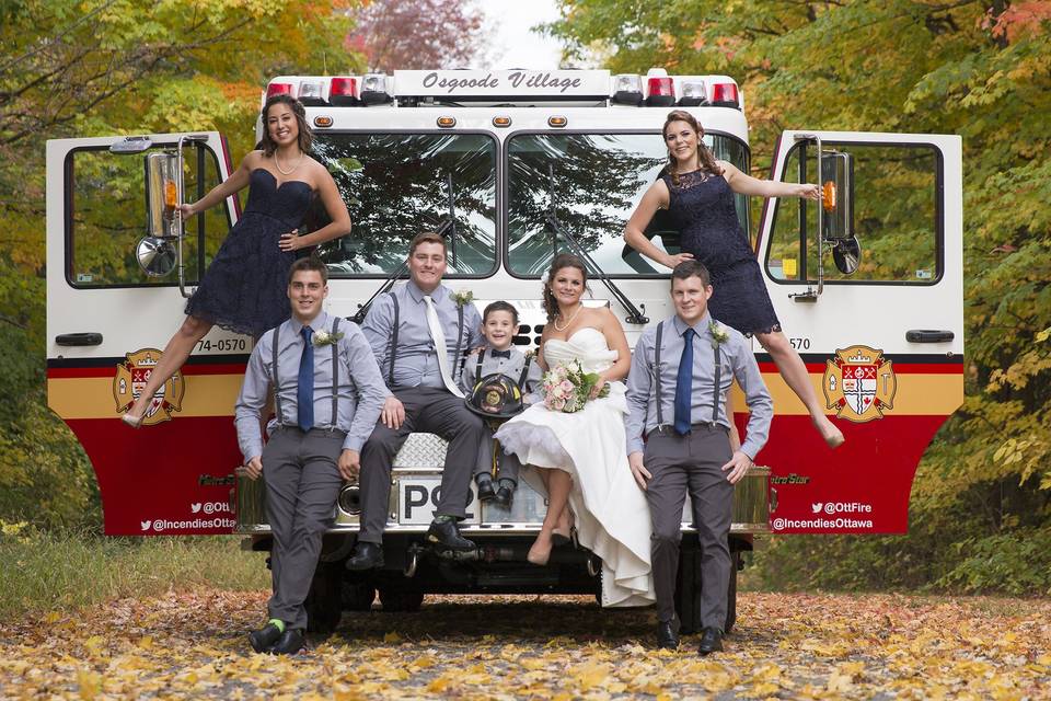 Fireman's wedding