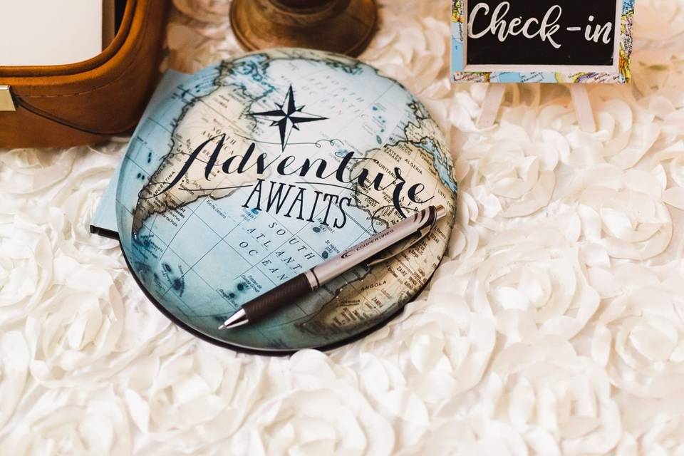 Travel Theme wedding