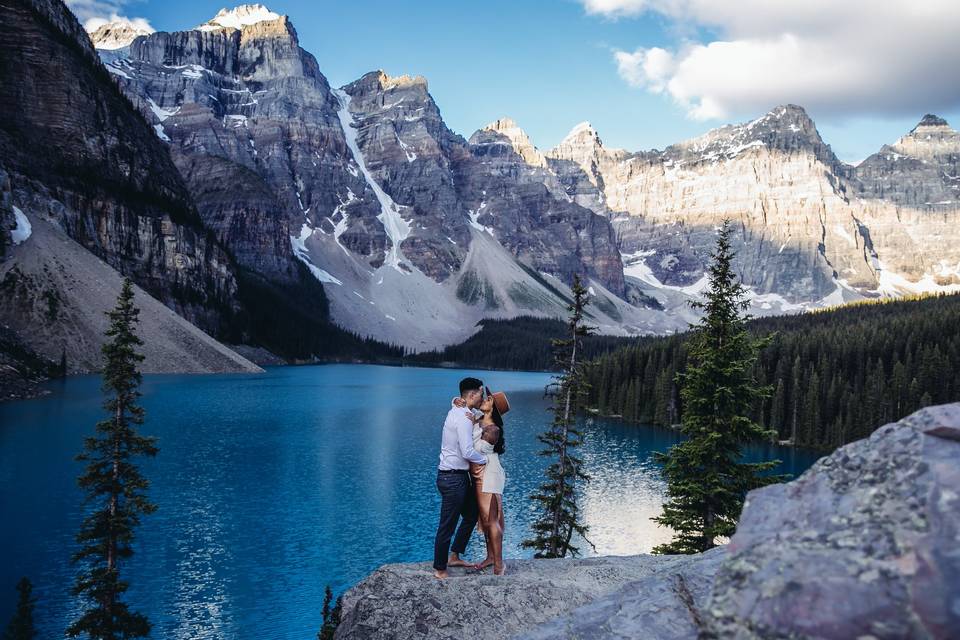 Moraine Lake Engagement Photos