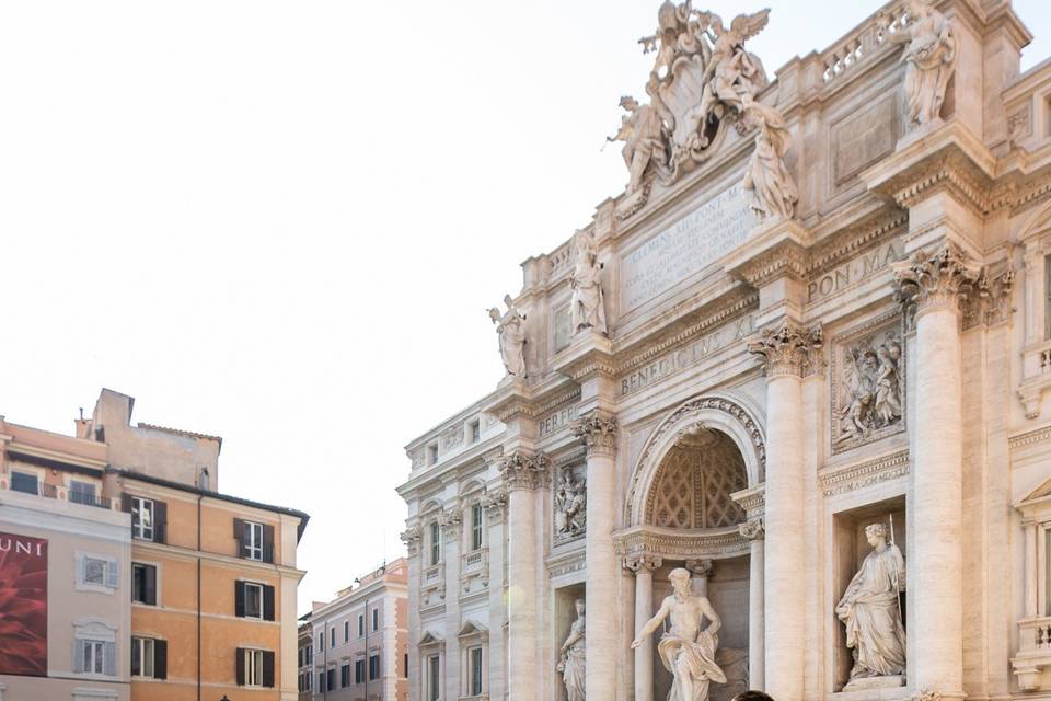 The happy couple in Rome, Italy