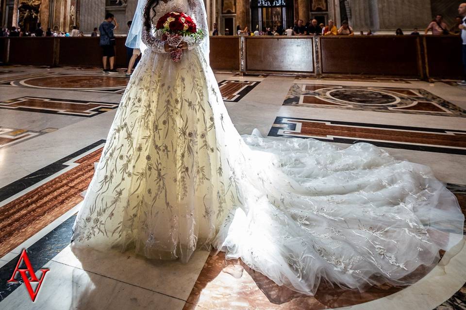 Bride in Vatican City