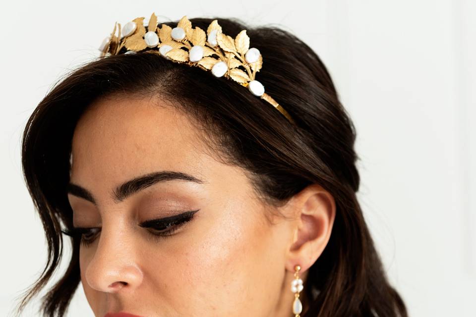 Persephone Golden Headband