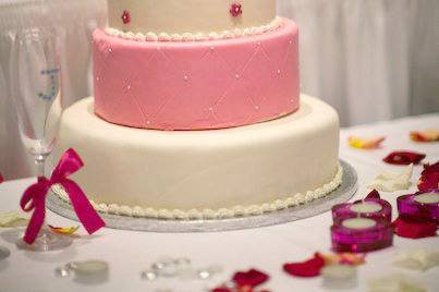 Pink 4-tier cake