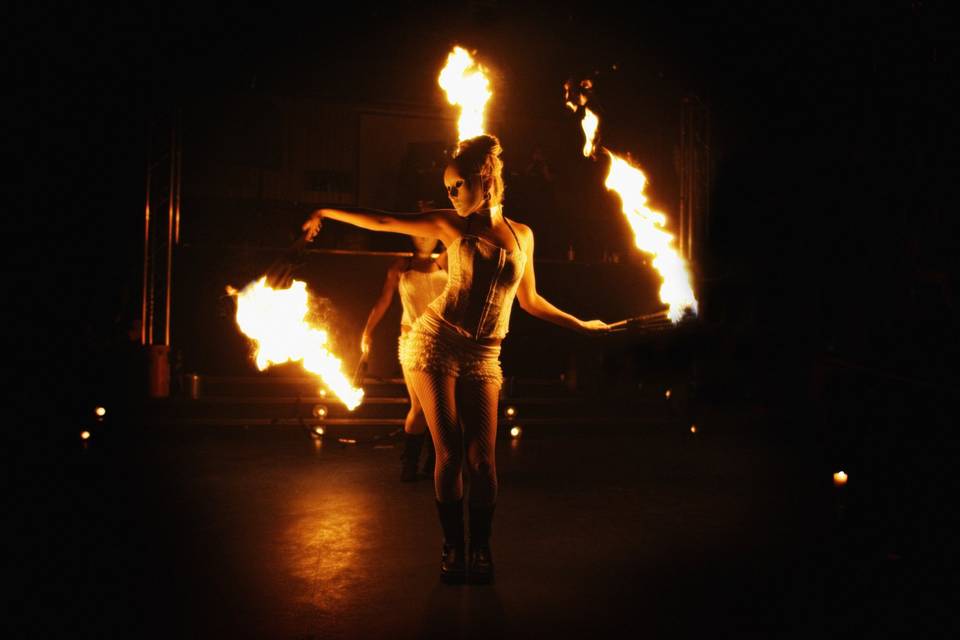 Fire dancer