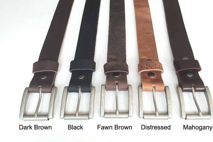 Simple Silver Buckle Leather