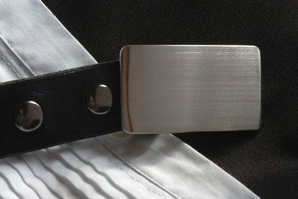 Brushed Classic Buckle & Belt