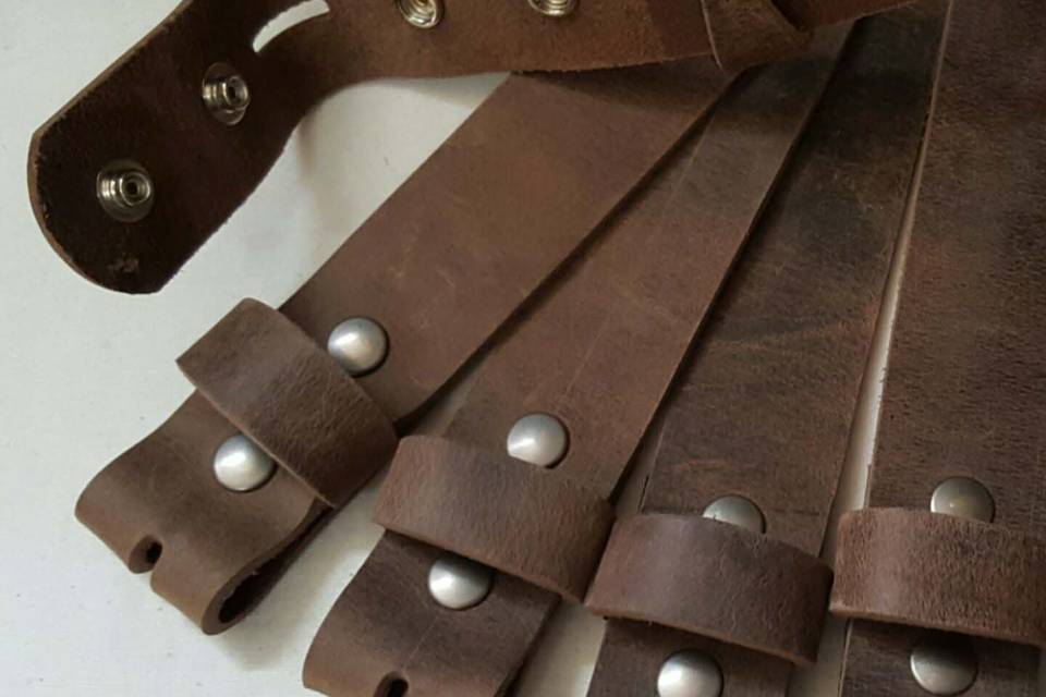 Snap On Fawn Leather Belts