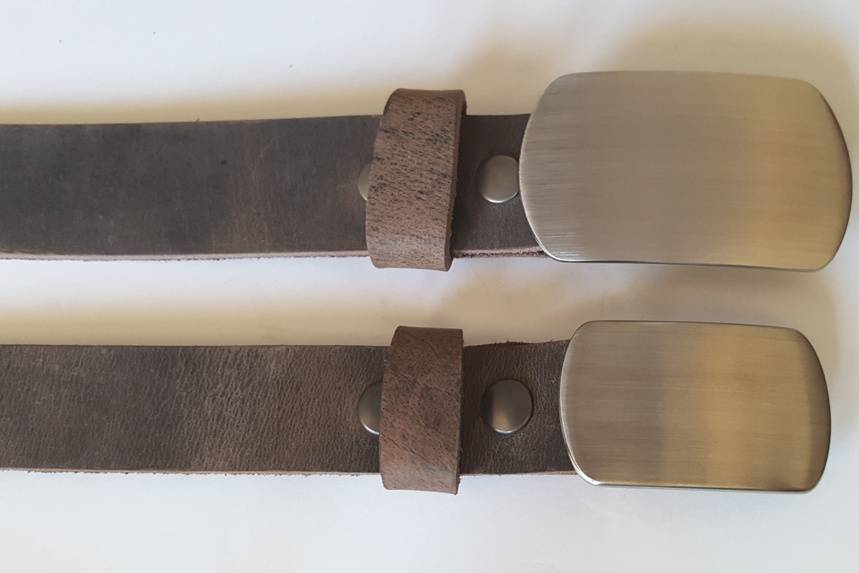 Snap On Fawn Leather Belts