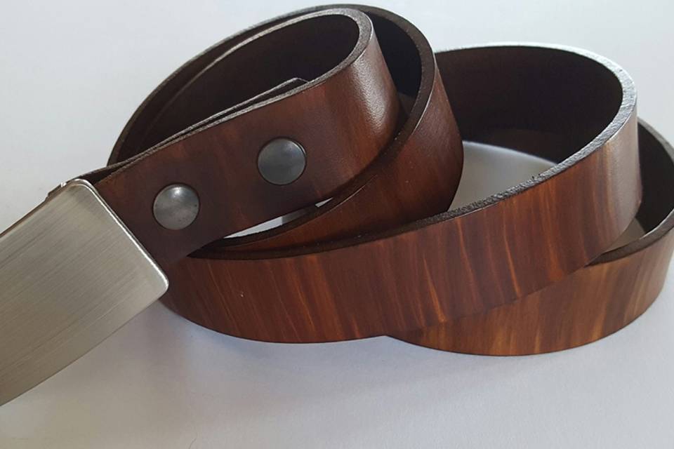 Bamboo Hand Dyed Belt & Buckle