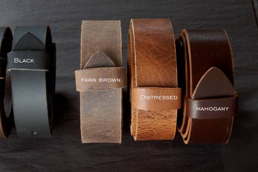 Custom Cut Leather Belts