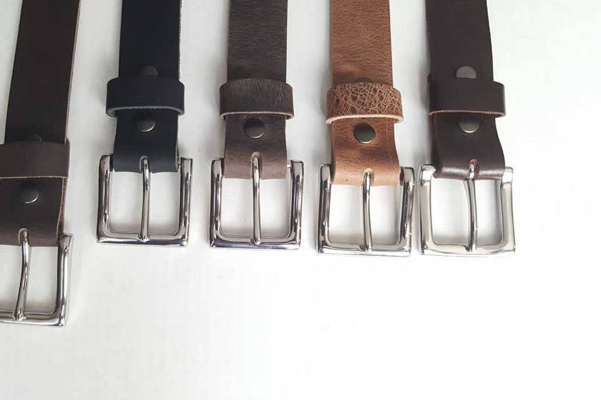 Simple Silver Buckle Leather