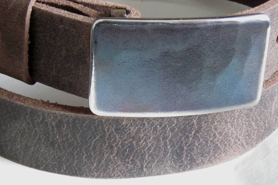 Blue Buckle w/ Fawn Belt