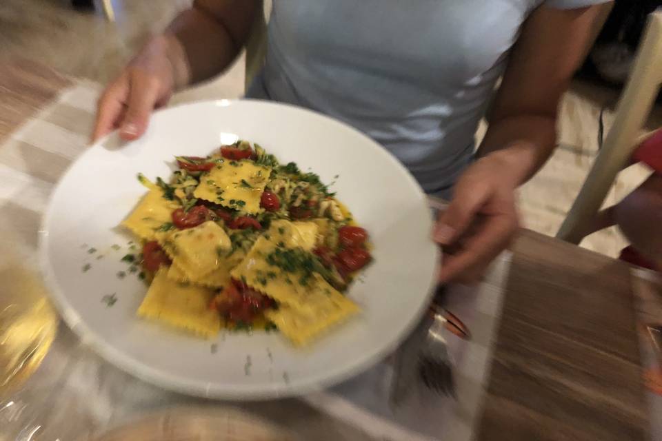 Lobster Ravioli & Fresh Herbs