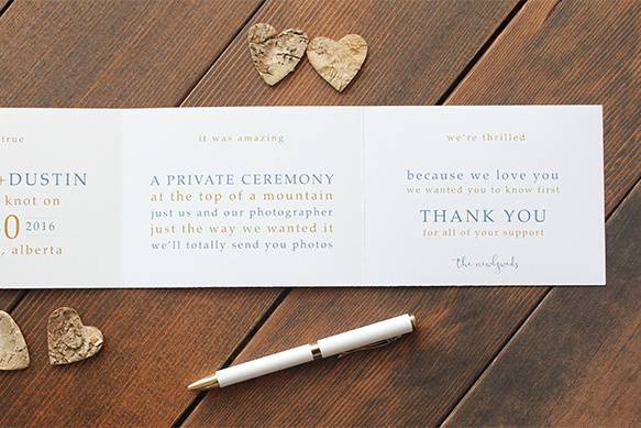 Calgary Wedding Invitations