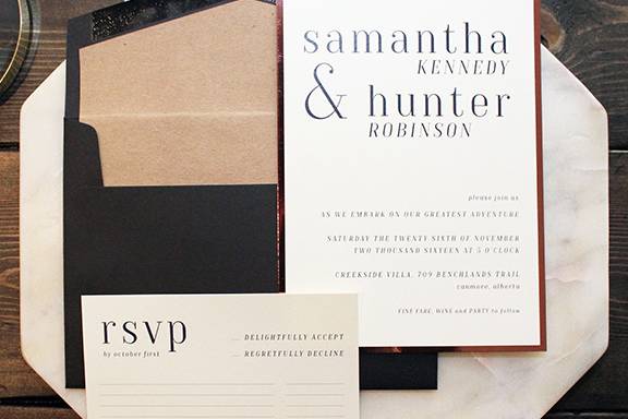 Calgary Wedding Invitations