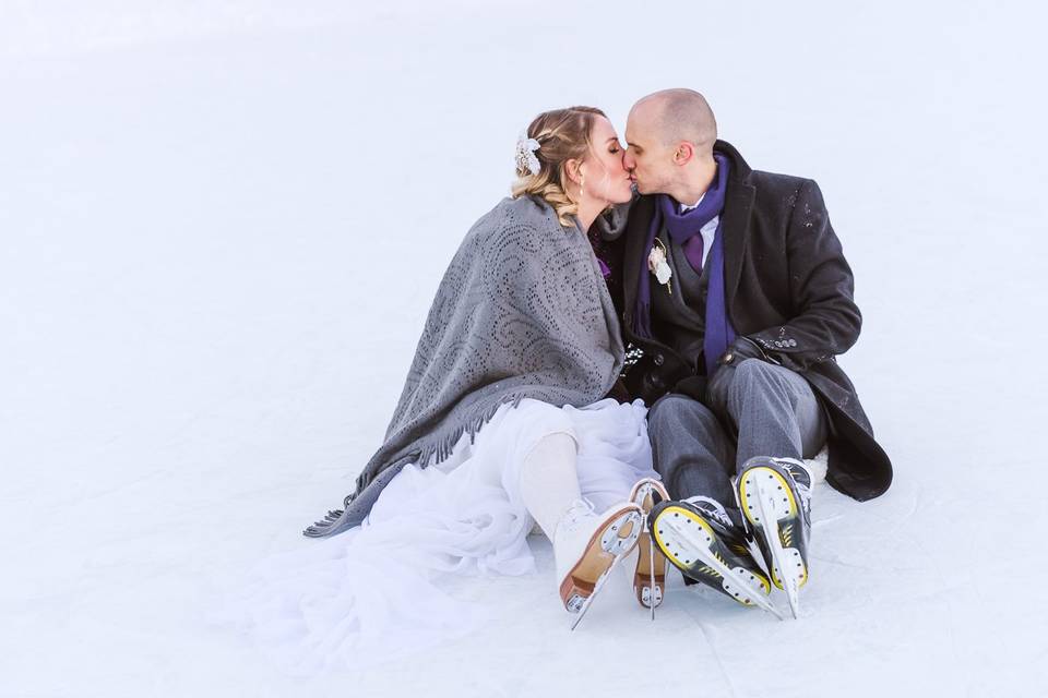 Canmore winter wedding