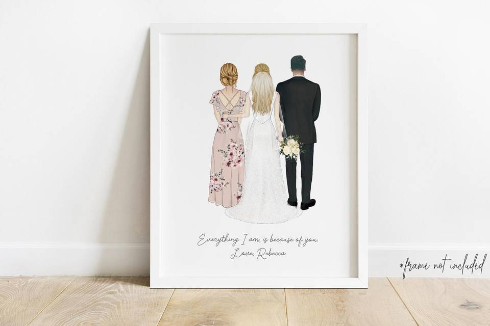 Parents of the bride print