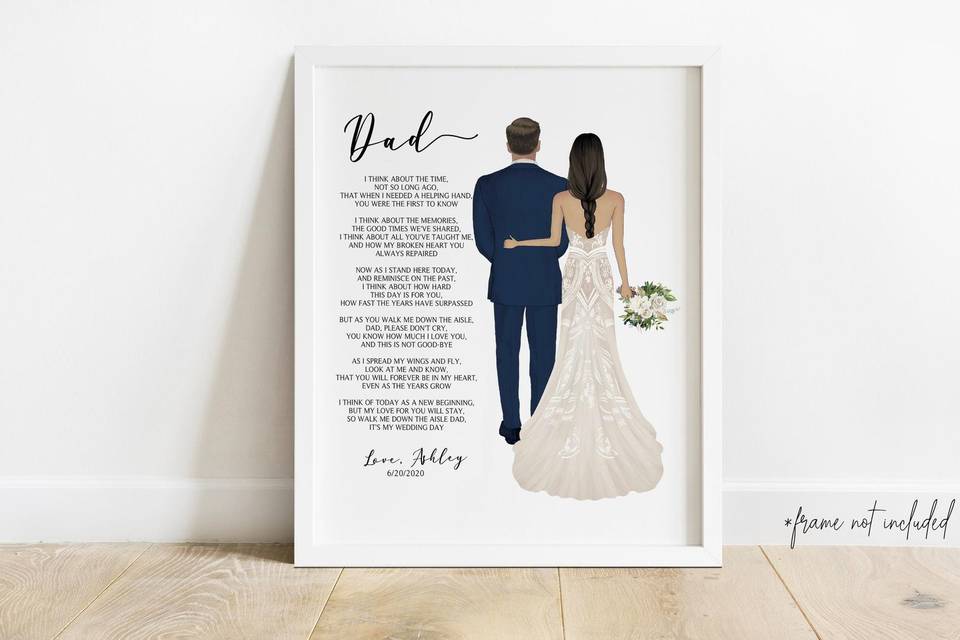 Father of the bride print