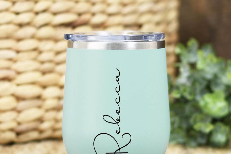 Bridesmaid name tumbler