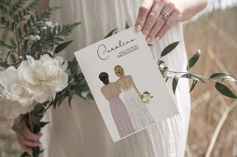 Bridesmaid card