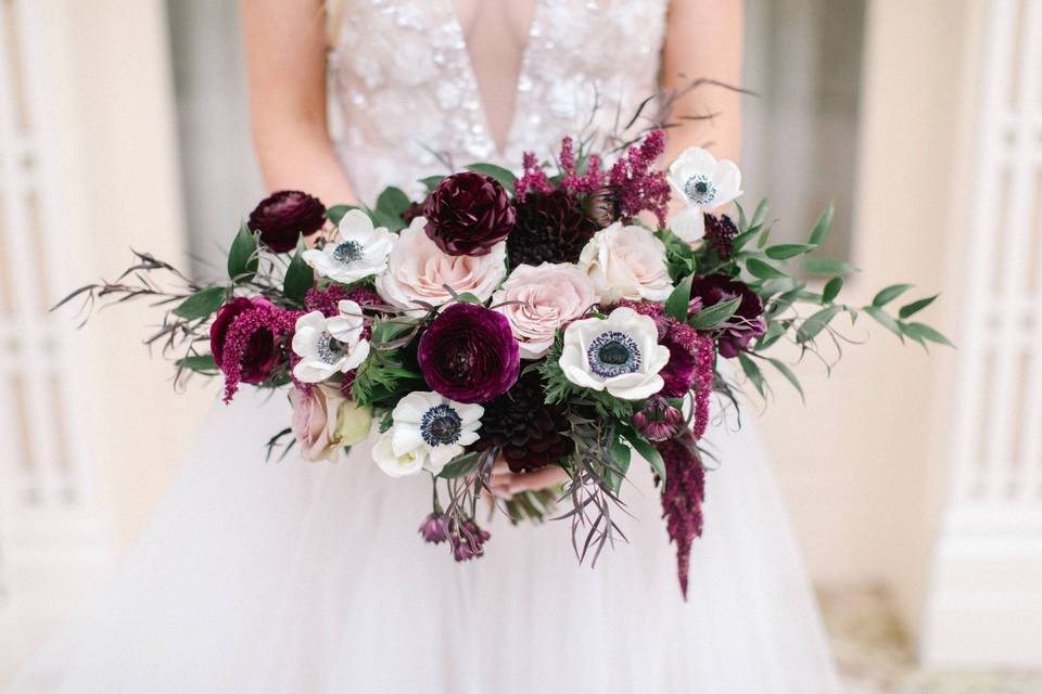 Rose and Succulent bouquet