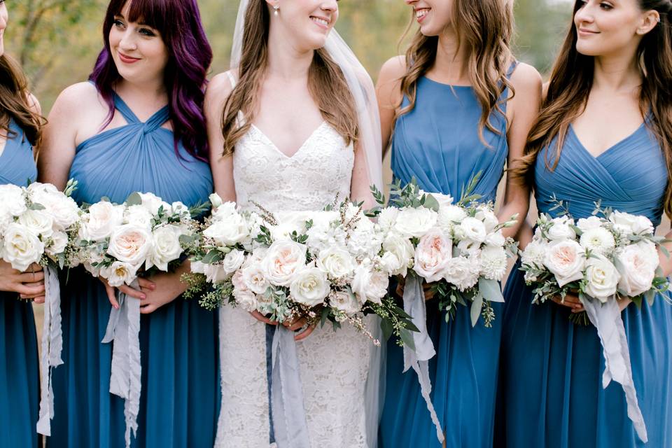 White bouquets