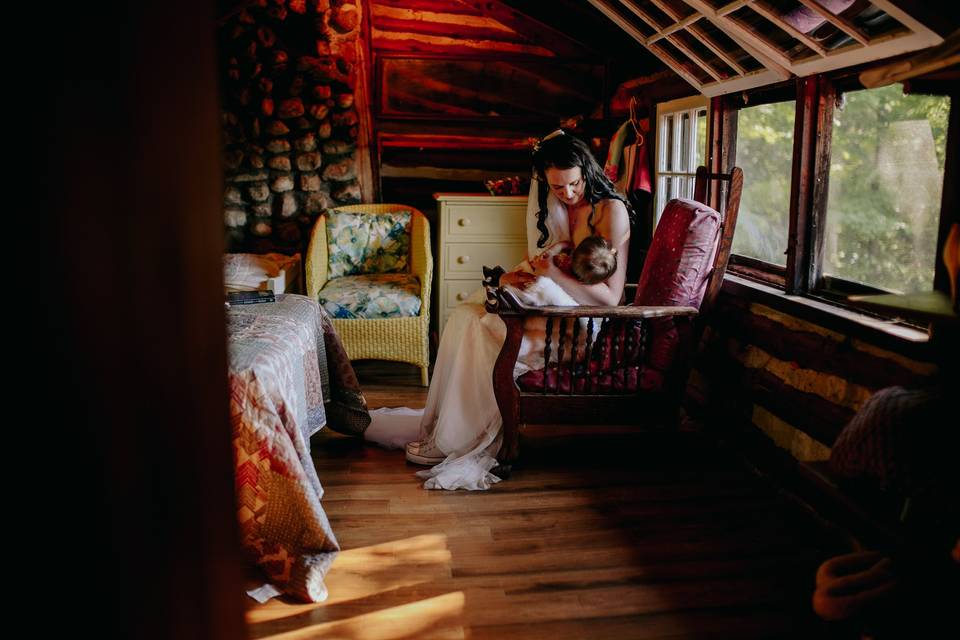 Intimate cottage wedding