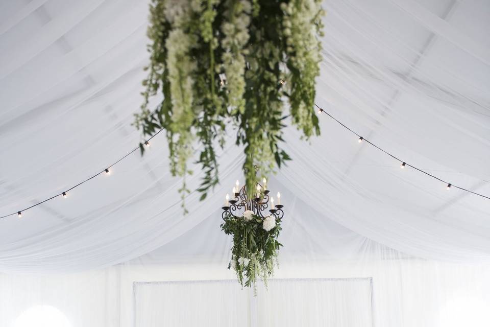 Hanging Floral Chandeliers