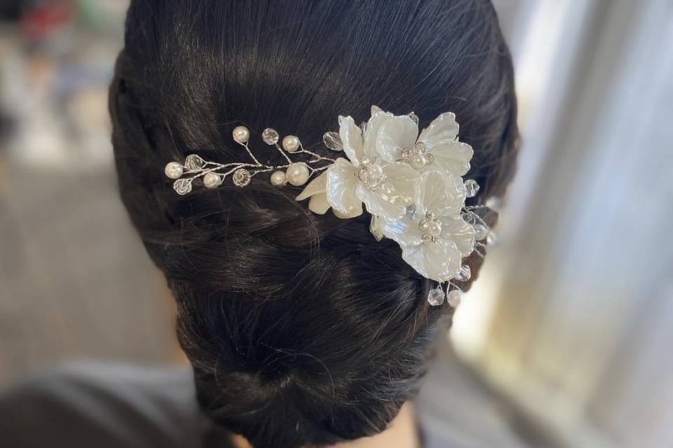 Flower updo